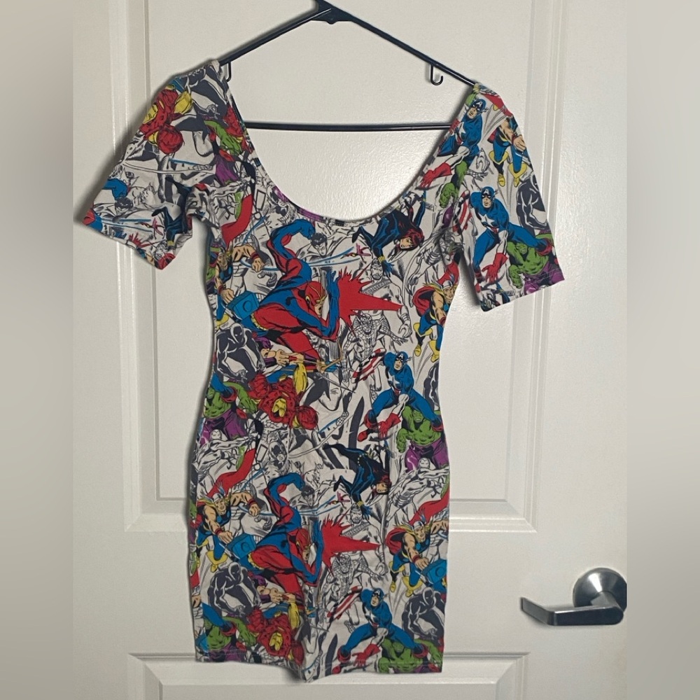 dELiA*s Multicolor Comic Print Mini Dress